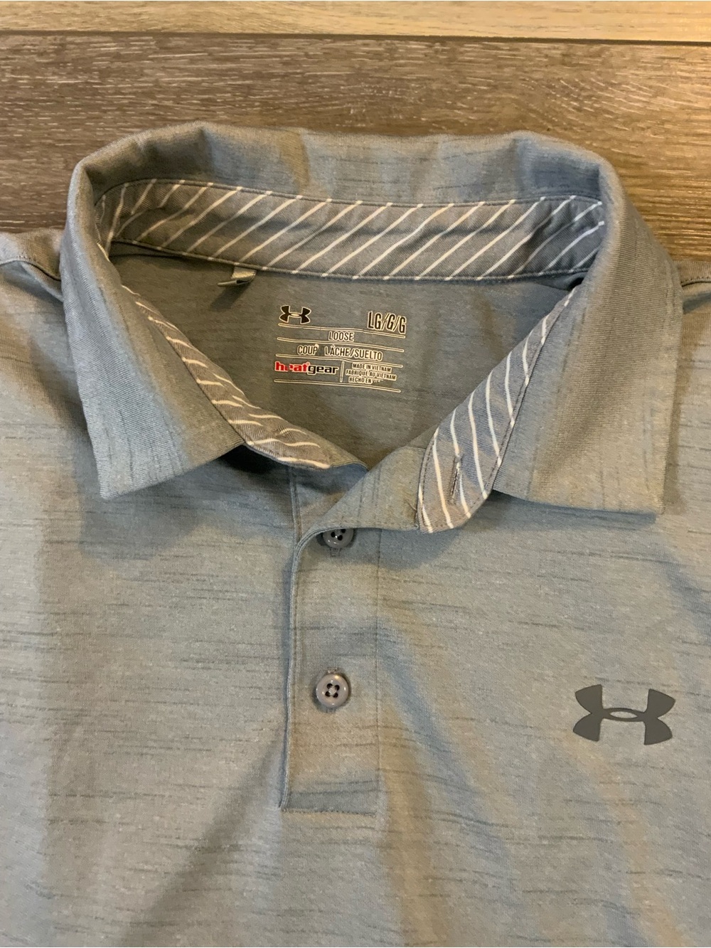 Under Armour Men’s Light Gray Performance Polo - Picture 2 of 3